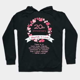 20th Wedding Anniversary Hoodie